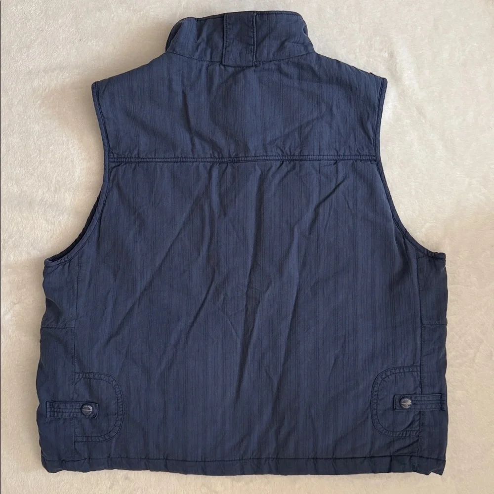 {NWT} Denim & Supply by Polo Ralph Lauren | Cotton Silk Utility Vest Blue (L) - Picture 15 of 16